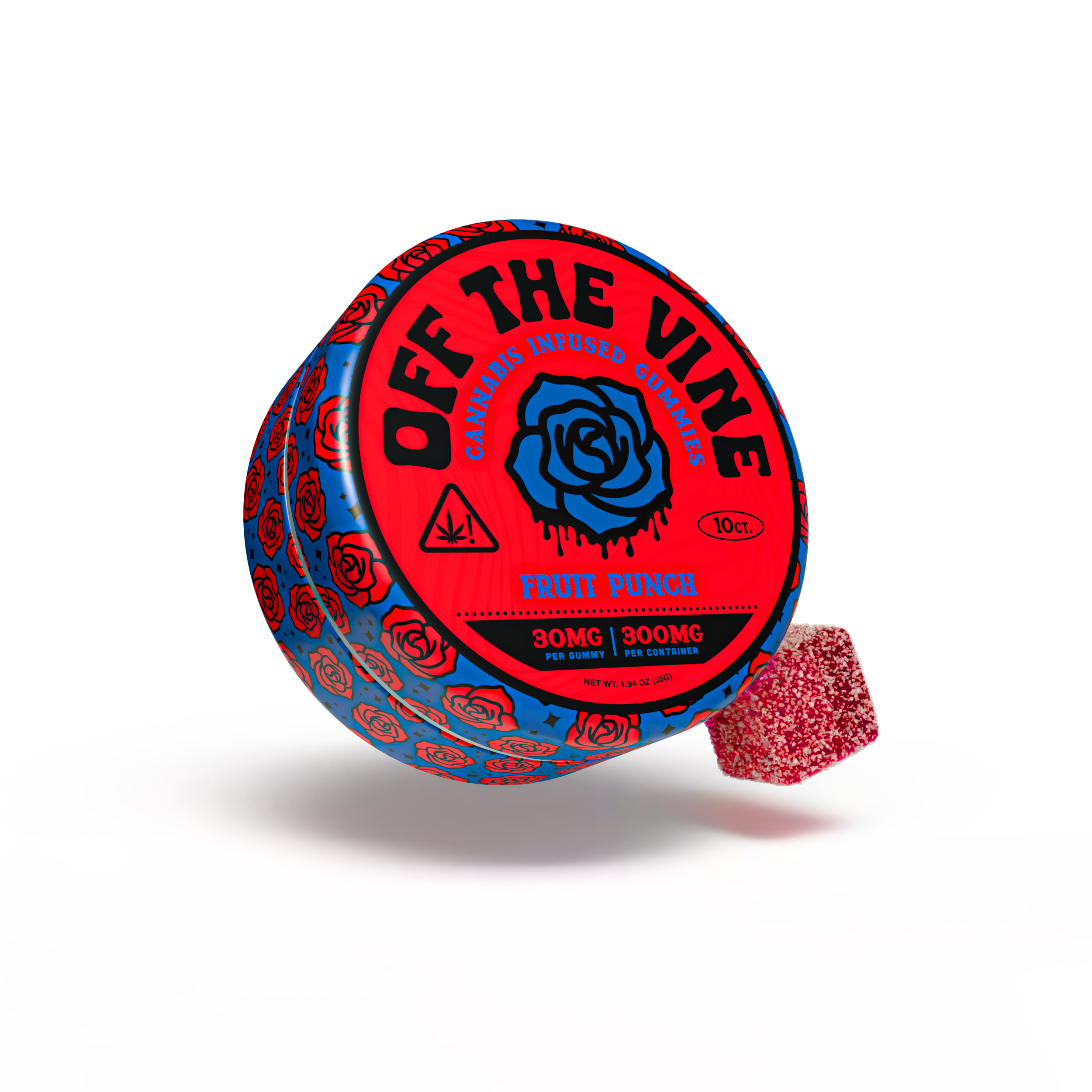 Fruit Punch Delta-9 Gummies | 300mg | Off The Vine