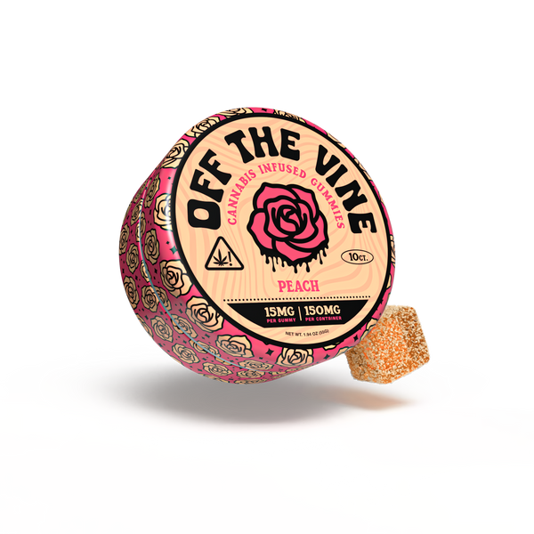 Peach Delta-9 THC Gummies – 150mg
