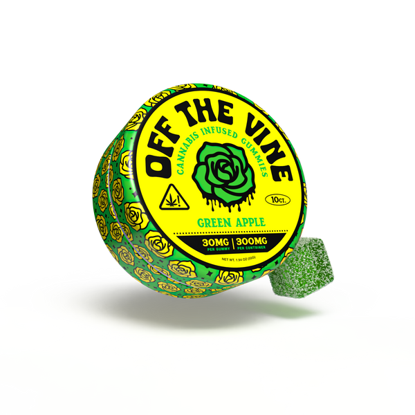 Green Apple Delta-9 THC Gummies - 300mg