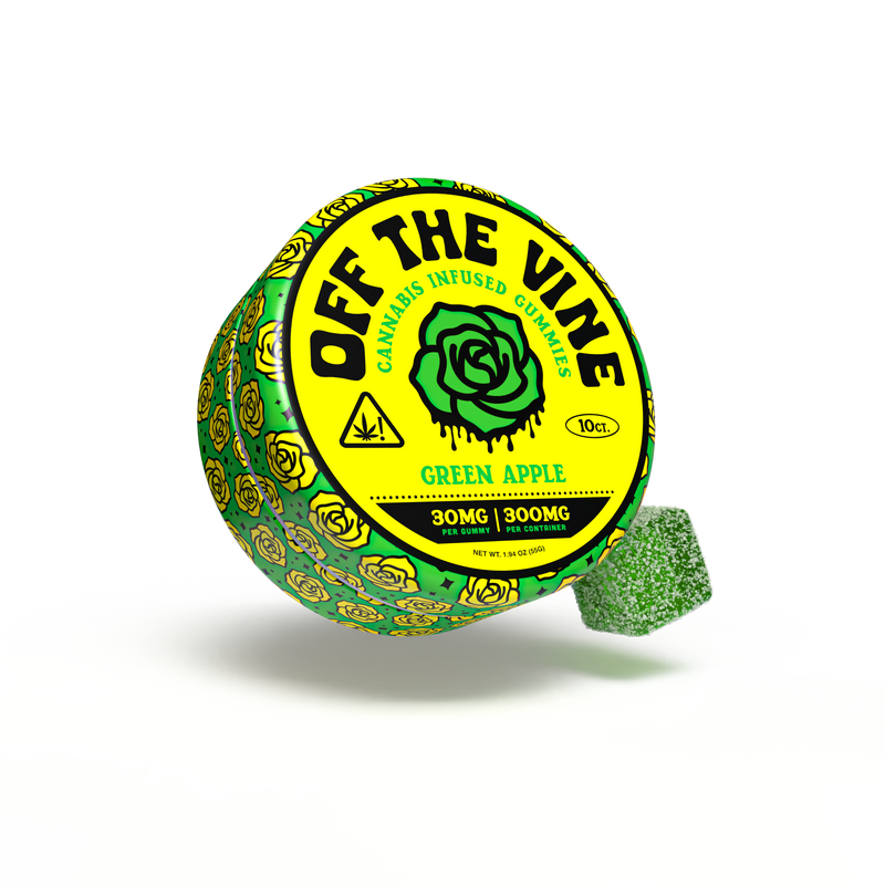 Green Apple Delta-9 THC Gummies - 300mg