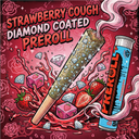 Strawberry Cough THCa Diamond Coated Preroll