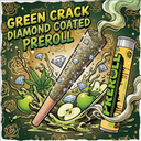 Green Crack THCa Diamond Coated Preroll